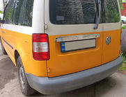 Volkswagen Caddy 2004-2010 Chrome trim above license plate (2-door, stainless steel) Without Inscription, Carmos - Turkish Steel photo 1