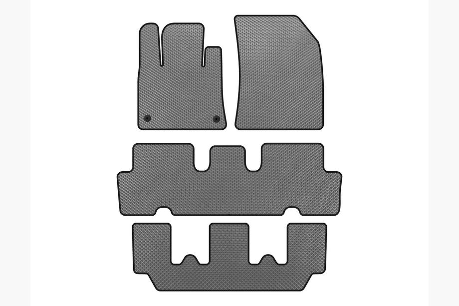Citroen C-4 Picasso 2013–2022 EVA Floor Mats V1 (3 Rows, Grey) Image