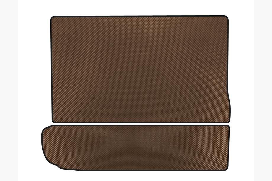 Citroen C-4 Picasso 2013–2022 EVA Trunk Mat (3rd Row Folded, Brown) Photo 1