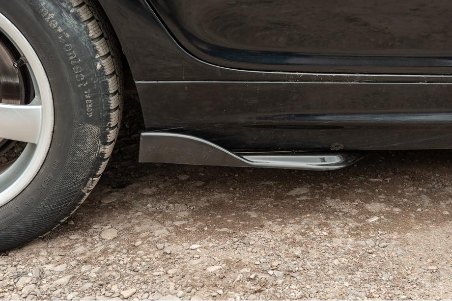 Universal Flap Side Skirt Extensions Type-E (2 pcs, Gloss Black, ABS Plastic) Photo 3