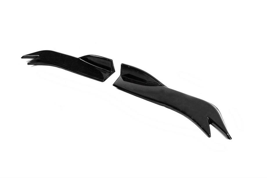 Universal Flap Side Skirt Extensions Type-E (2 pcs, Gloss Black, ABS Plastic) Photo 4