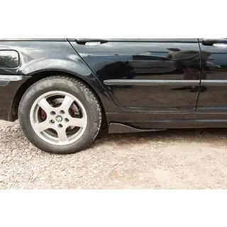 Universal Flap Side Skirt Extensions Type-B (2 pcs, Gloss Black, ABS Plastic) photo 3