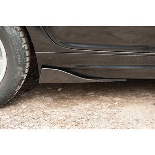 Universal Flap Side Skirt Extensions Type-B (2 pcs, Gloss Black, ABS Plastic) photo 1