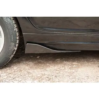 Universal Flap Side Skirt Extensions Type-B (2 pcs, Gloss Black, ABS Plastic) photo 1