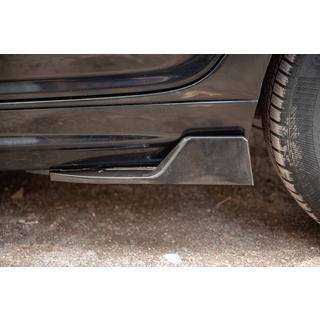 Universal Flap Side Skirt Extensions Type-D (2 pcs, Gloss Black, ABS Plastic) photo 1