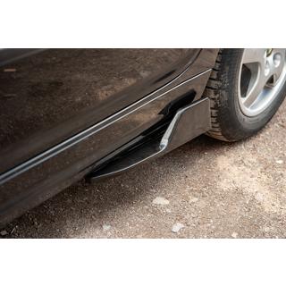 Universal Flap Side Skirt Extensions Type-D (2 pcs, Gloss Black, ABS Plastic) photo 2