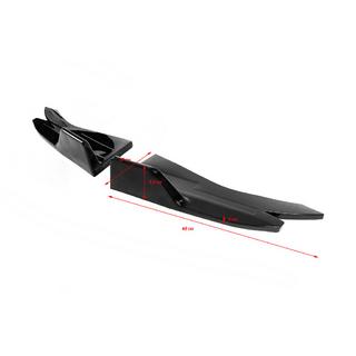 Universal Flap Side Skirt Extensions Type-D (2 pcs, Gloss Black, ABS Plastic) photo 4