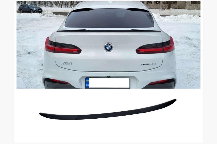 BMW X4 G02 2018- Trunk Lid Spoiler X4M-Style (Gloss Black, ABS Plastic) Photo 1