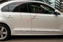 Volkswagen Jetta 2011-2018 Upper window trims 6 pcs, stainless steel photo 1