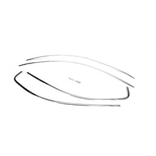 Upper window trims 6 pcs, stainless steel photo 3