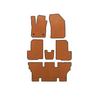 EVA Floor Mats (3 Rows, 7-Seater, Orange) Dacia Lodgy 2012-2022
