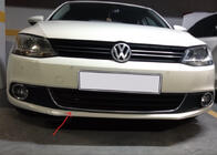 Volkswagen Jetta 2011-2018 Front bumper protector trim U 2011-2014 stainless steel photo 1