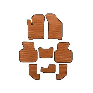 EVA Floor Mats (2008-2011, 3 Rows, Orange)