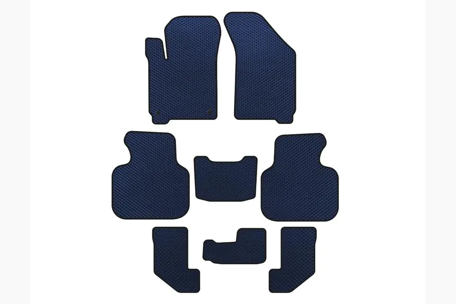 Dodge Journey 2008-2020 EVA Floor Mats (2008-2011, 3 Rows, Blue) Image