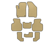 Dodge Journey 2008-2020 EVA Floor Mats (2008-2011, 3 Rows, Beige) photo 1