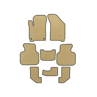 EVA Floor Mats (2008-2011, 3 Rows, Beige)