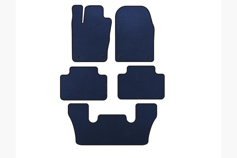 Dodge Durango 2010- EVA Floor Mats (3 Rows, Blue) Image
