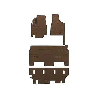 EVA Floor Mats (2008-2020, 3 Rows, 8-Seater/Trim SXT, Brown)