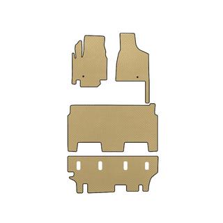 EVA Floor Mats (2008-2020, 3 Rows, 8-Seater/Trim SXT, Beige) Dodge Grand Caravan V 2008-2020