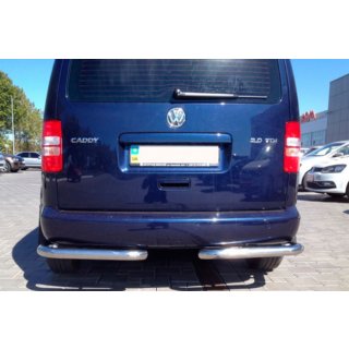 Rear Corner Bars AK003 (2 pcs, stainless steel) Volkswagen Caddy 2004-2010 photo 4