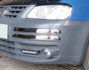 Volkswagen Caddy 2004-2010 Stainless steel front bumper corner protectors (4 pcs) Carmos - Turkish Stainless Steel photo 1