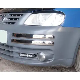 Stainless steel front bumper corner protectors (4 pcs) photo 1