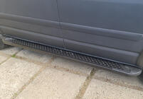 Volkswagen T5 Transporter 2003-2010 Side Steps Allmond Black (2 pcs, aluminum) photo 2
