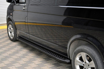 Volkswagen T5 2010-2015 Side Steps X5-Type black (2 pcs, aluminum) Long Wheelbase photo 5