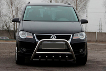Volkswagen Touran 2003-2010 Bull Bar WT003 (Stainless Steel) 60 mm, with lettering photo 1