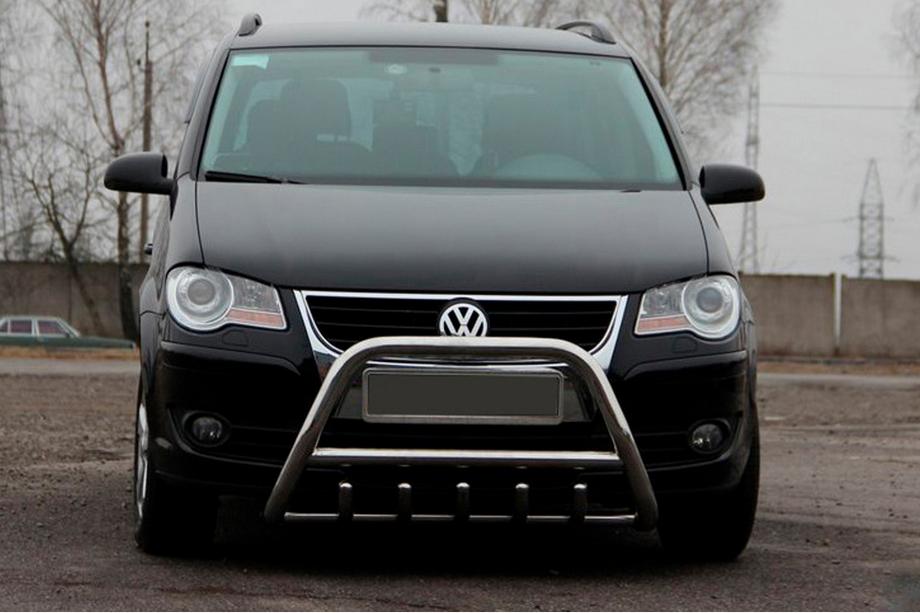Volkswagen Touran 2003-2010 Bull Bar WT003 (Stainless Steel) 60 mm, with lettering Image