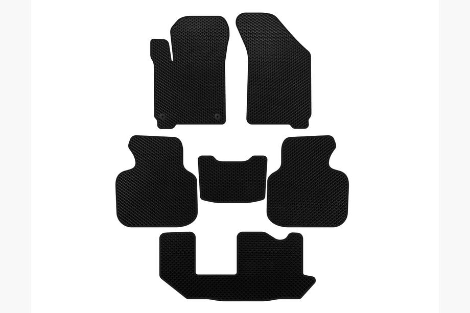 Dodge Journey 2008-2020 EVA Floor Mats (2011-2020, 3 Rows, 7-Seater, Black) Image