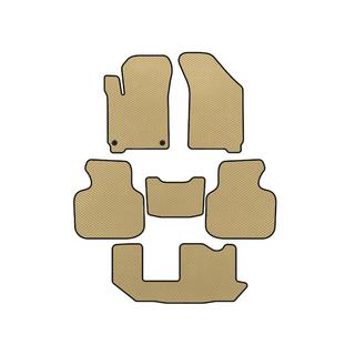 EVA Floor Mats (2011-2020, 3 Rows, 7-Seater, Beige) Dodge Journey 2008-2020