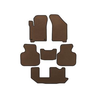 EVA Floor Mats (2011-2020, 3 Rows, 7-Seater, Brown)