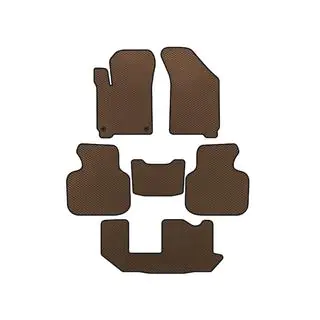 EVA Floor Mats (2011-2020, 3 Rows, 7-Seater, Brown)