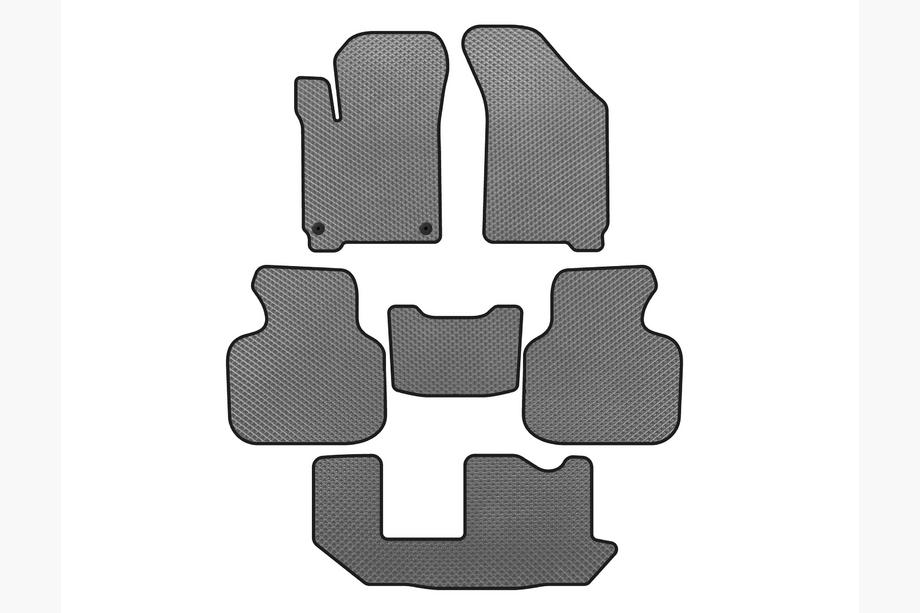 Dodge Journey 2008-2020 EVA Floor Mats (2011-2020, 3 Rows, 7-Seater, Gray) Image