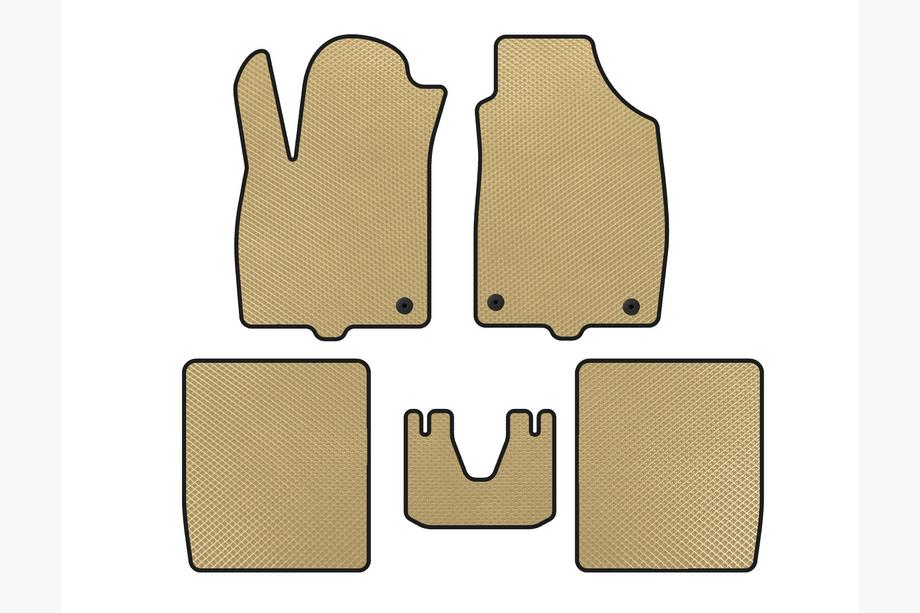 Fiat Panda 2003-2011 EVA Floor Mats (Beige) Image
