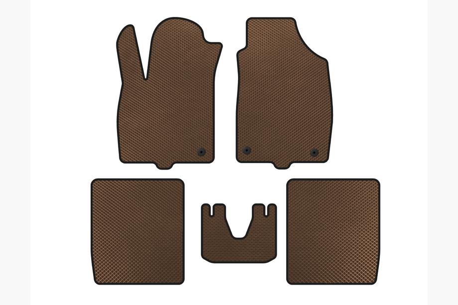 Fiat Panda 2003-2011 EVA Floor Mats (Brown) Image