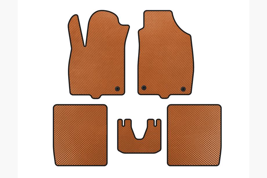 Fiat Panda 2003-2011 EVA Floor Mats (Orange) Image