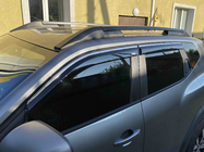 Renault Duster 2024- Window deflectors with chrome trim (4 pcs, Niken) photo 1