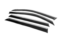 Renault Duster 2024- Window deflectors with chrome trim (4 pcs, Niken) photo 7