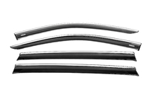 Skywell ET5/Skyworth EV6 2021- Window deflectors with chrome trim (4 pcs, Niken) photo 2