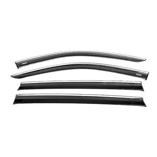 Window deflectors with chrome trim (4 pcs, Niken) Skywell ET5/Skyworth EV6 2021- photo 2