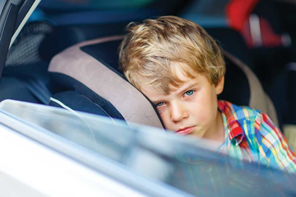What to do if a child gets rocked in the car?