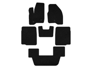 Ford Explorer 2011-2019 Premium Textile Floor Mats (3 Rows, 2011-2015, Black) photo 1