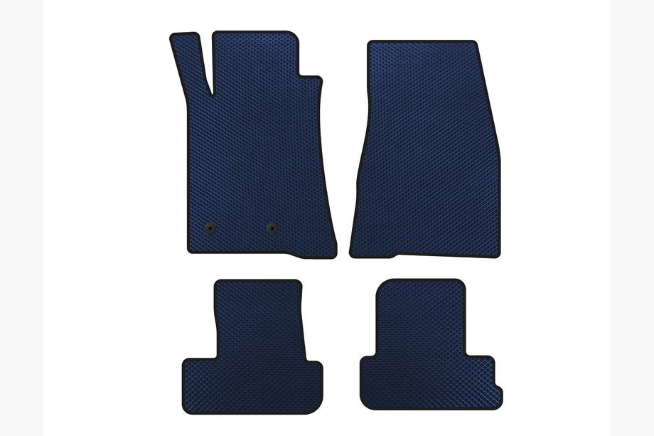 Ford Mustang 2005-2014 EVA Floor Mats (2009-2014, GT, Convertible, Blue) Image