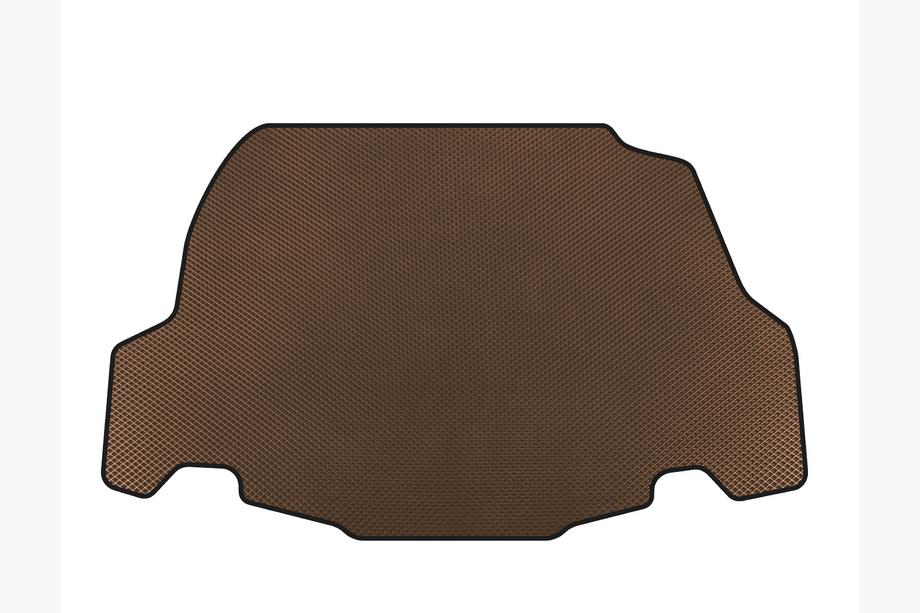 Ford Mustang 2005-2014 EVA Trunk Mat (2009-2014, GT, Convertible, Brown) Image