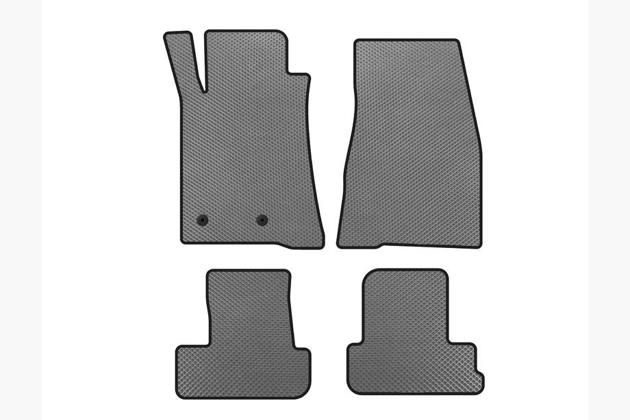 Ford Mustang 2005-2014 EVA Floor Mats (2009-2014, GT, Convertible, Gray) Image
