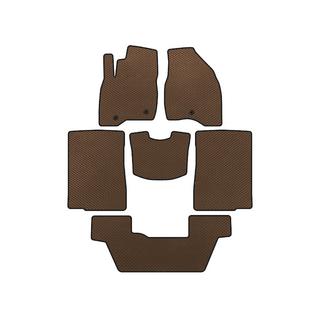 EVA Floor Mats (2015-2017, 3 Rows, 7-Seater, Brown)