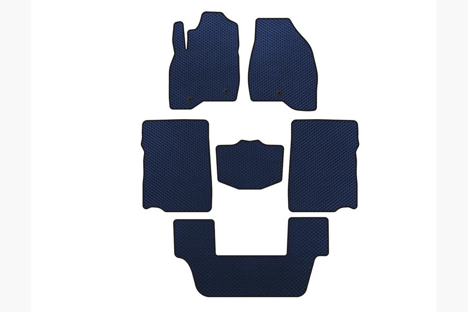 Ford Explorer 2011-2019 EVA Floor Mats (2017-2019, 3rd Row, 7-Seater, Blue) Image