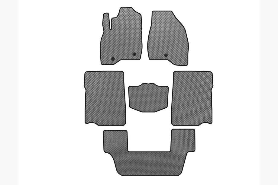 Ford Explorer 2011-2019 EVA Floor Mats (2017-2019, 3rd Row, 7-Seater, Grey) Image